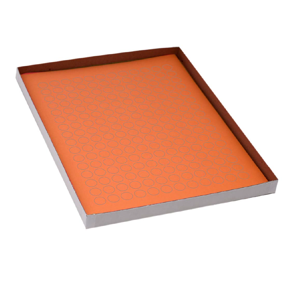 Globe Scientific Label Sheets, Cryo, 13mm Dots, for 1.5-2mL Tubes, 20 Sheets, 192 Labels per Sheet, Orange Image